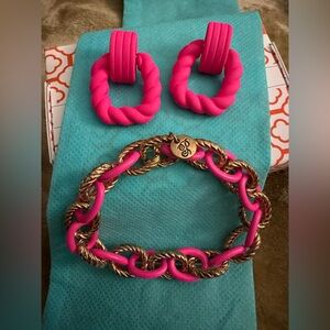 Pink and Gold Jewelry Plunder Set